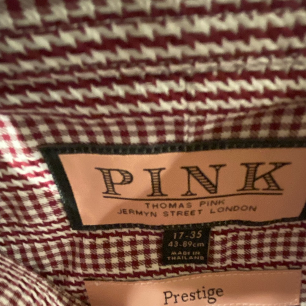 Thomas pink French cuff dress shirt
